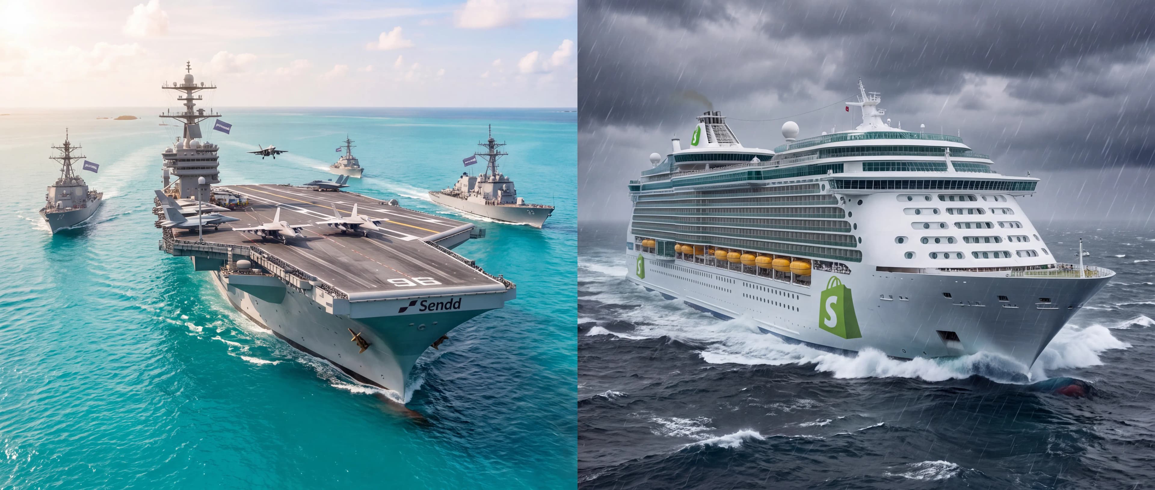 Cruise ships vs carrier fleets: why Sendd wins