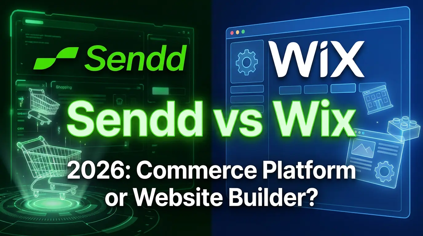 Sendd vs Wix (2026): Commerce Platform or Website Builder?